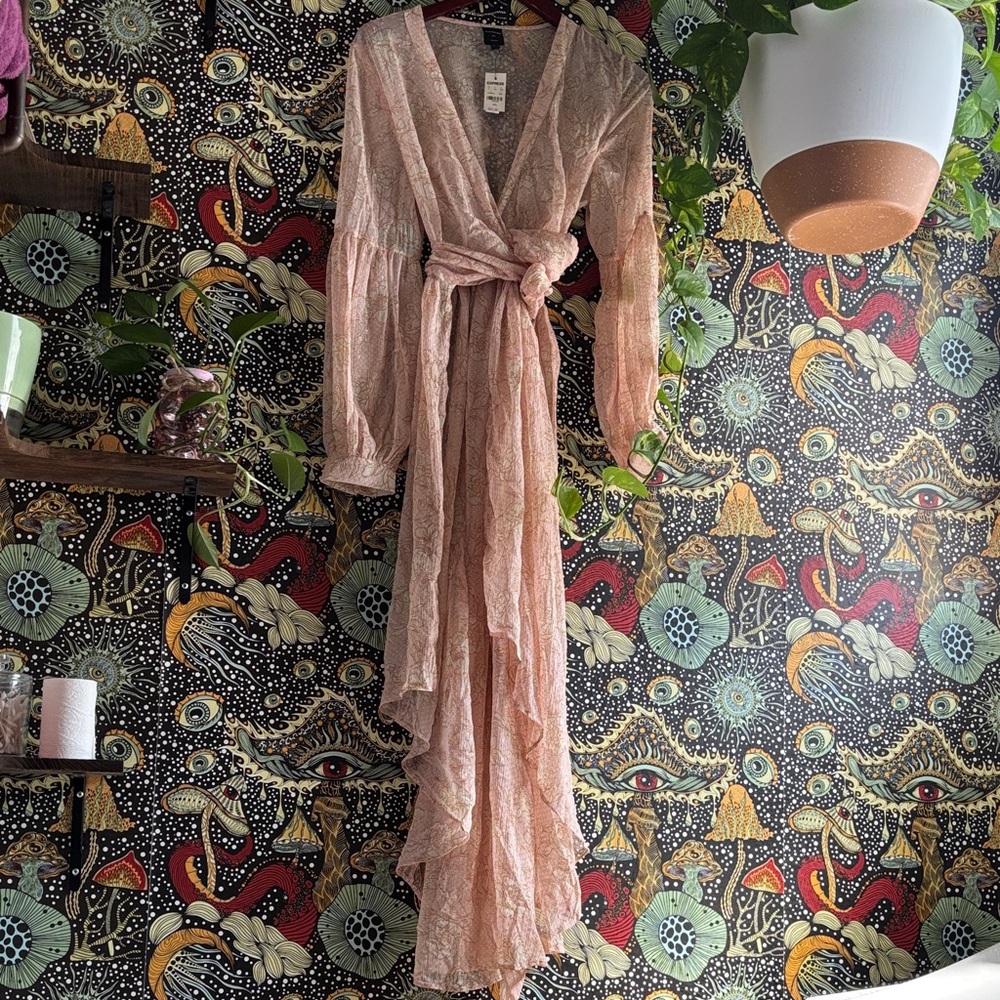 Express sheer boho kimono